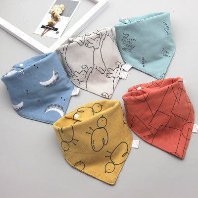 Baby saliva towel Baby triangle scarf