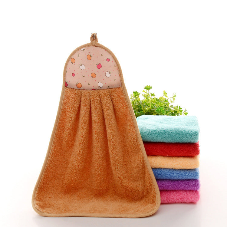 Coral Fleece Hand Towel Hanging Towel