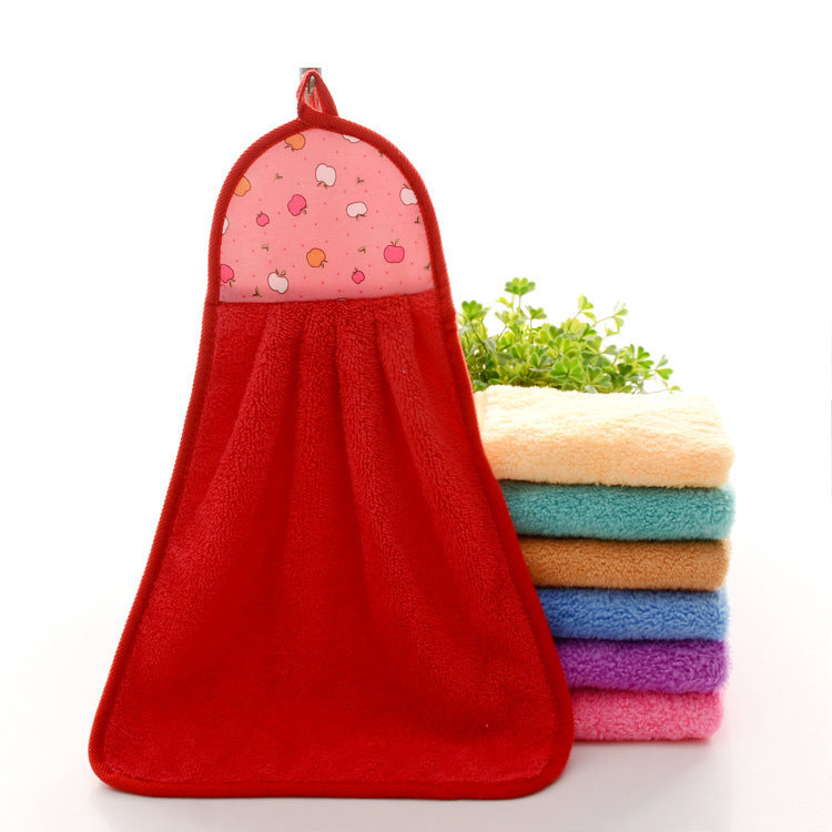 Coral Fleece Hand Towel Hanging Towel