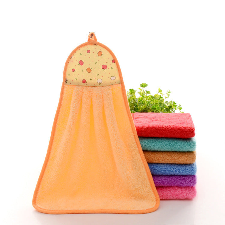 Coral Fleece Hand Towel Hanging Towel