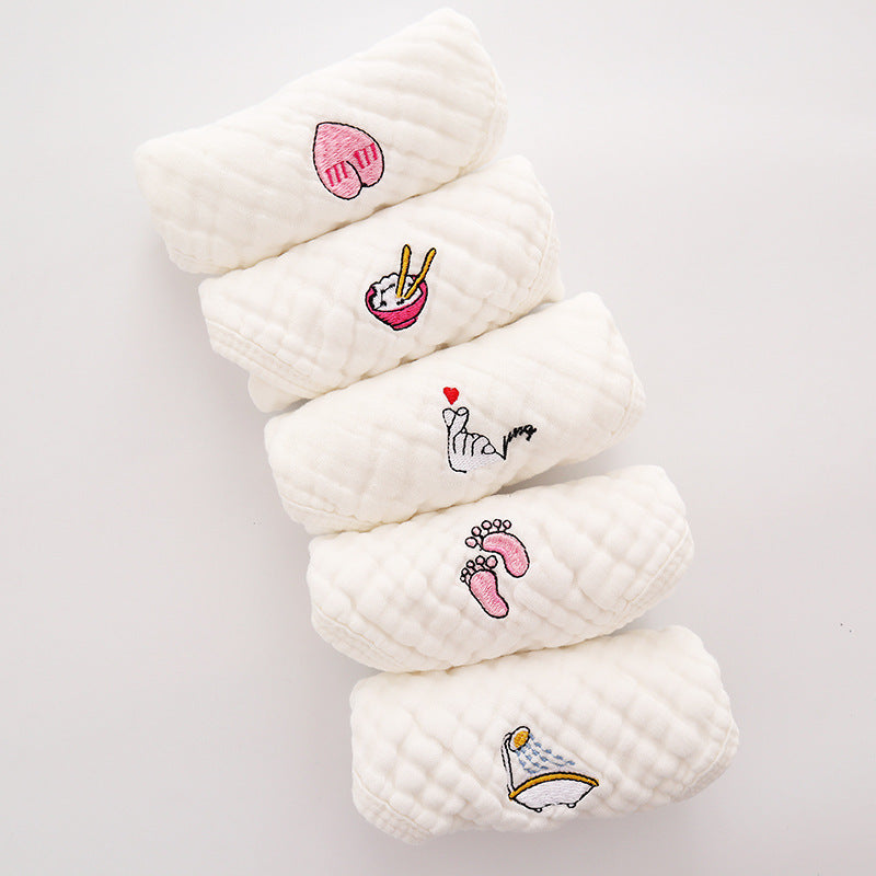 Children's Towel Embroidery Baby Saliva Towel