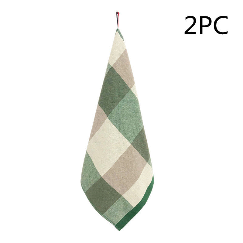 Nordic Style Hand Towel Hanging Household Absorbent Thickened Kitchen Hand Drying Towel