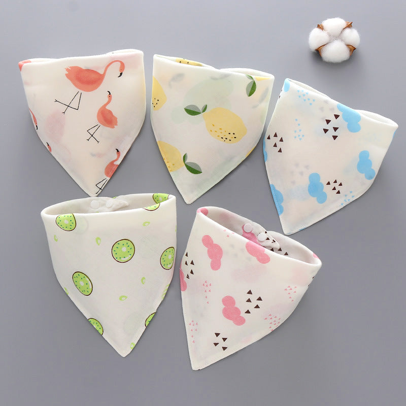 Baby saliva towel Baby triangle scarf