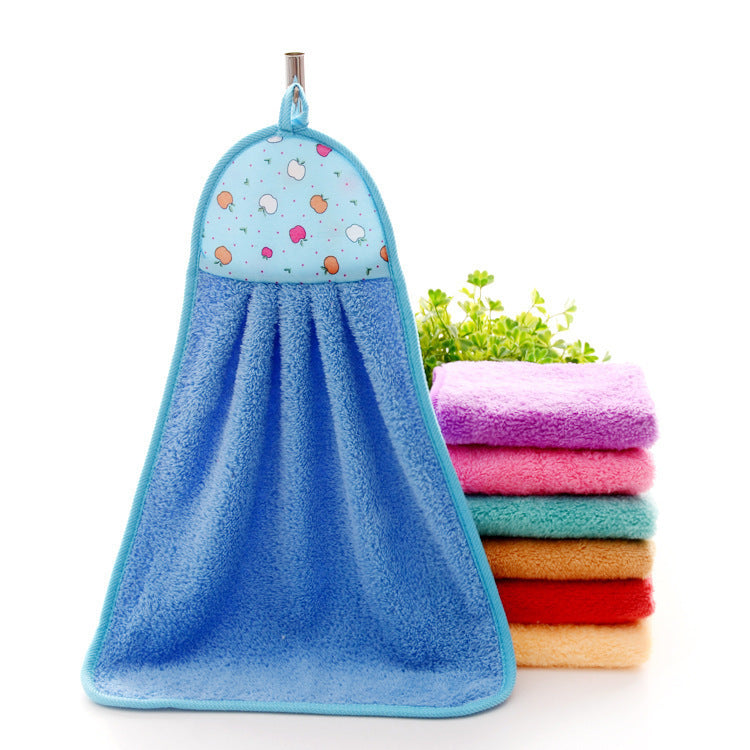 Coral Fleece Hand Towel Hanging Towel