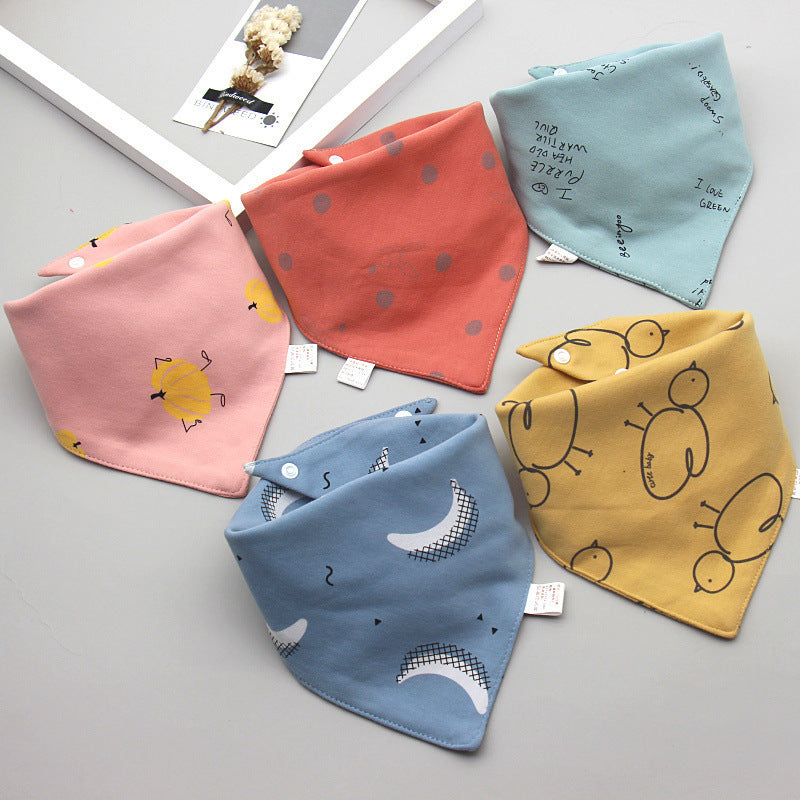 Baby saliva towel Baby triangle scarf