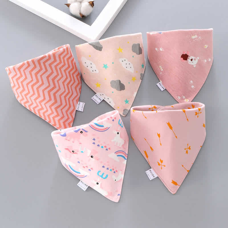 Baby saliva towel Baby triangle scarf