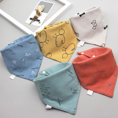 Baby saliva towel Baby triangle scarf