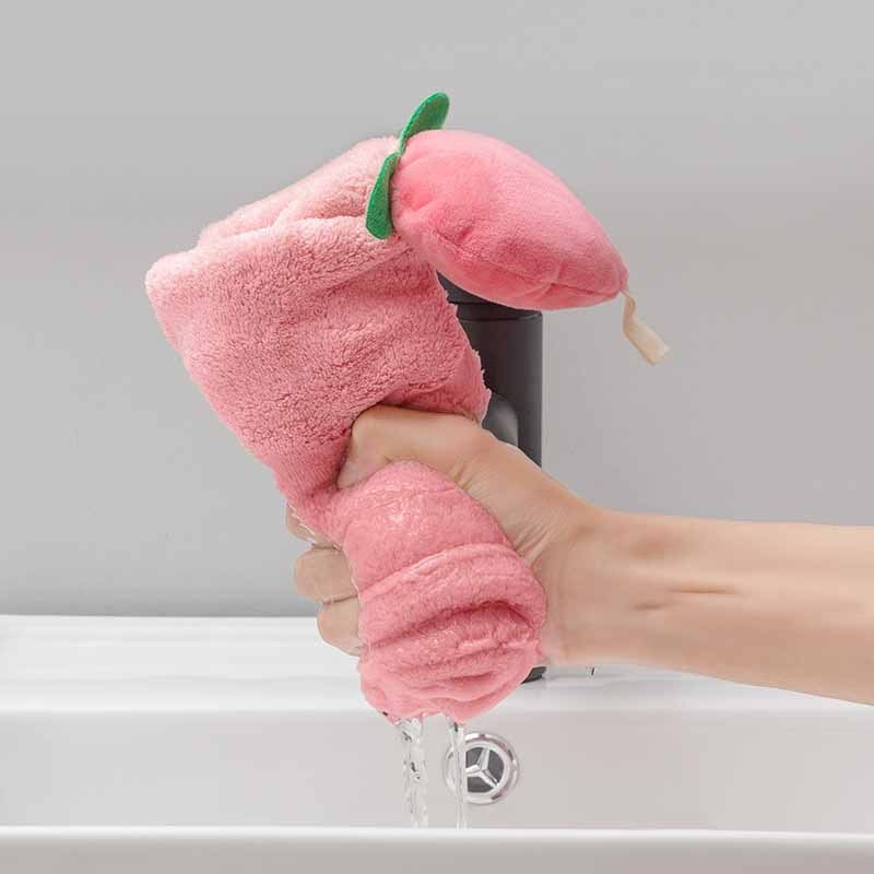 Fruit Cartoon Shape Coral Fleece Hand Towel