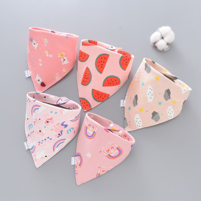 Baby saliva towel Baby triangle scarf