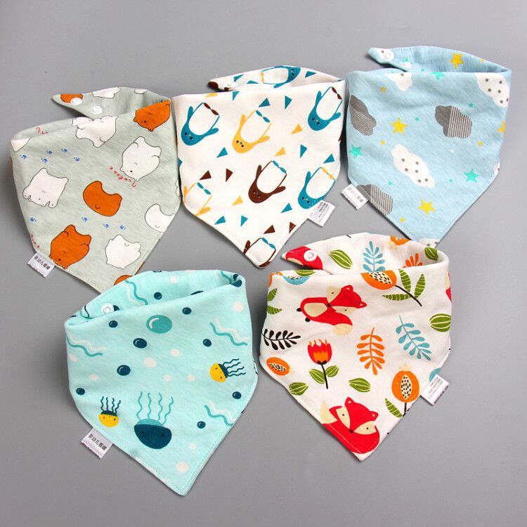 Baby saliva towel Baby triangle scarf