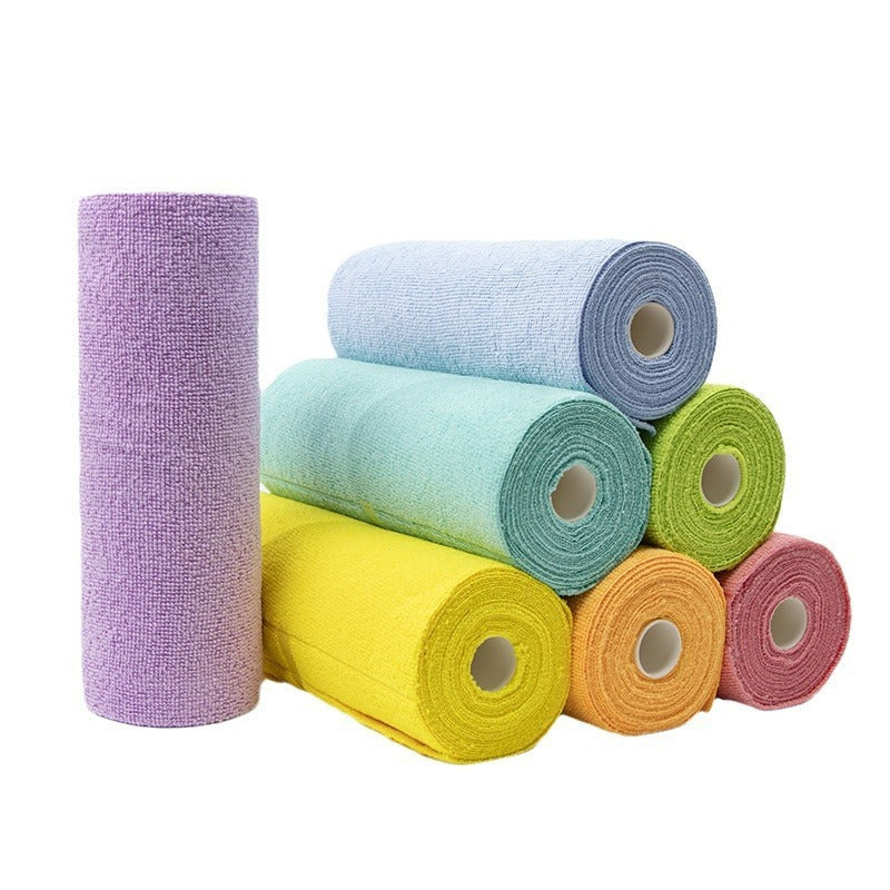 Kitchen Dish Towel Towel Roll Car Towel Hand-tearing Roll Rag