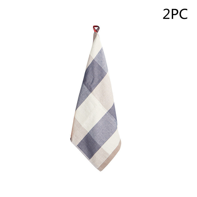 Nordic Style Hand Towel Hanging Household Absorbent Thickened Kitchen Hand Drying Towel